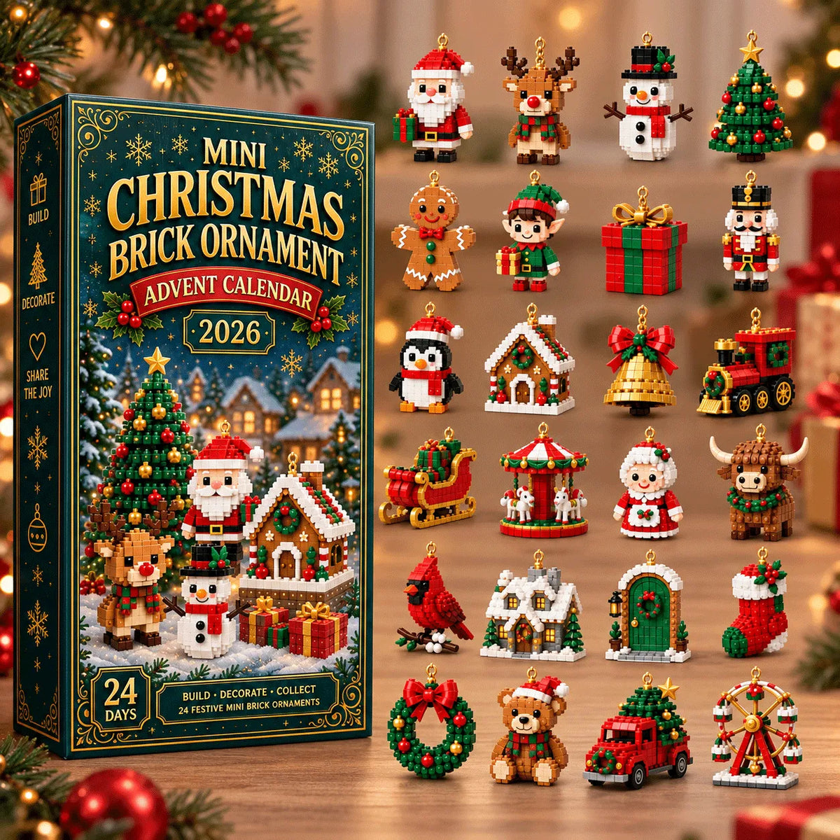 Tannorix | Baustein-Adventskalender ohne Schokolade mit 24 Mini-Projekten