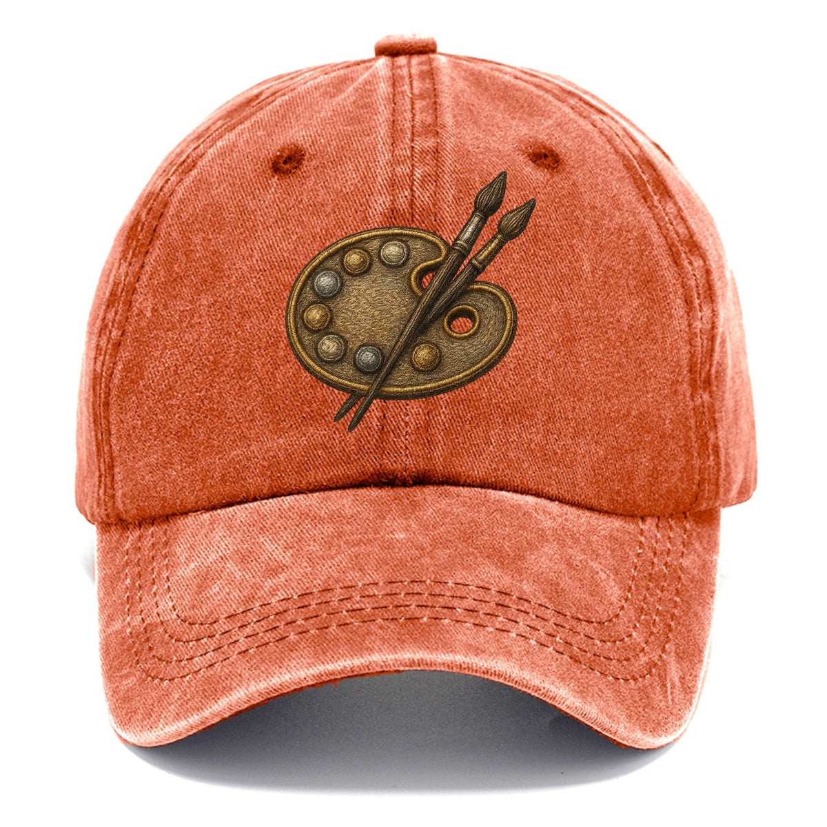 Künstlerpalette mit Pinseln - Maler-Emblem - Classic Cap