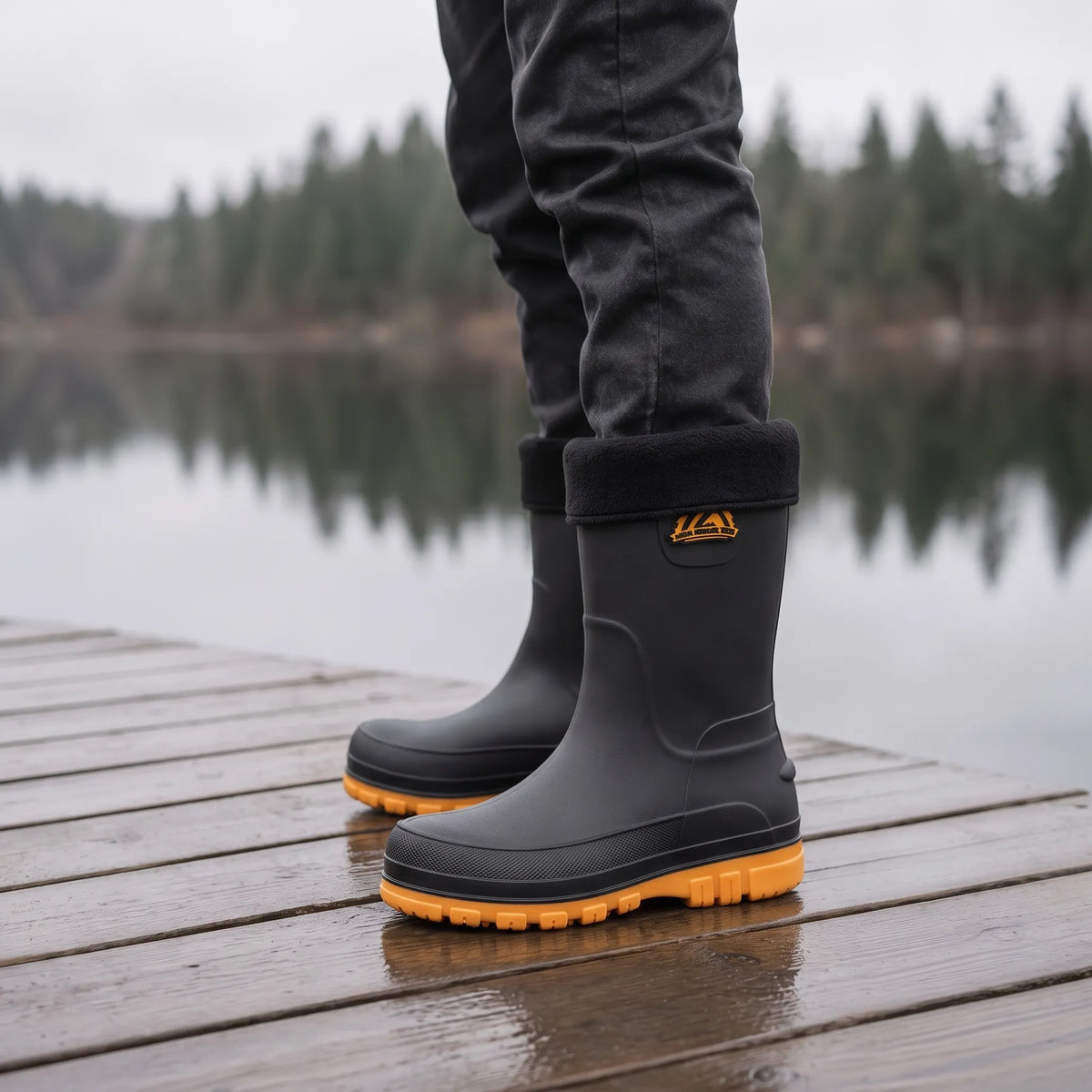 Thermo Gummistiefel Herren | Gefütterte Regenstiefel