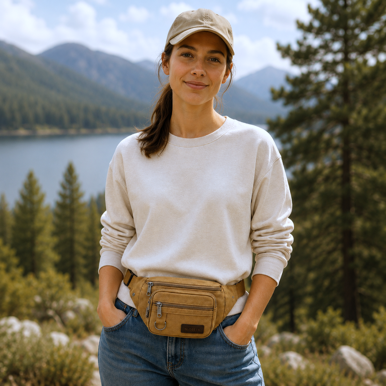 Nordspur | Canvasoro Dicke Canvas-Gürteltasche