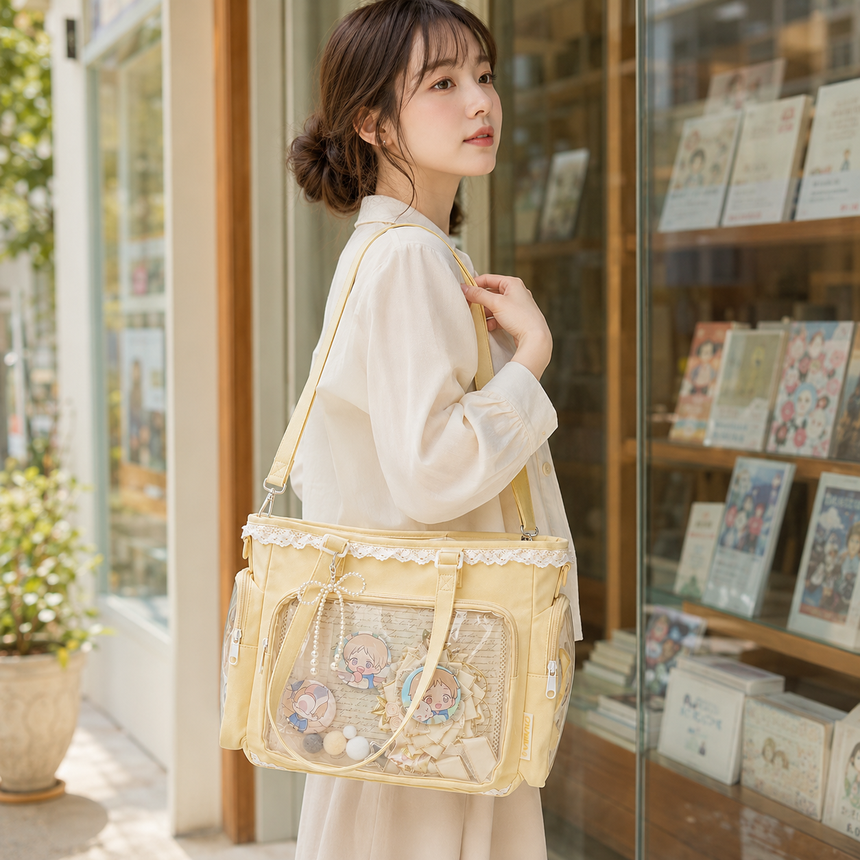Nordspur | Itavelle Japanischer Itabag Mit Transparentem Display-Fenster