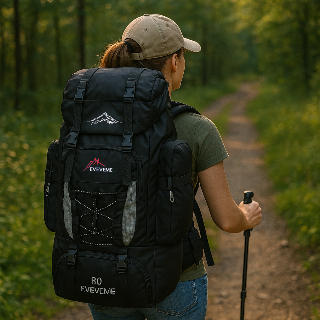 Outdoor-Rucksack 80L wasserdicht & komfortabel – TrekRidge 80