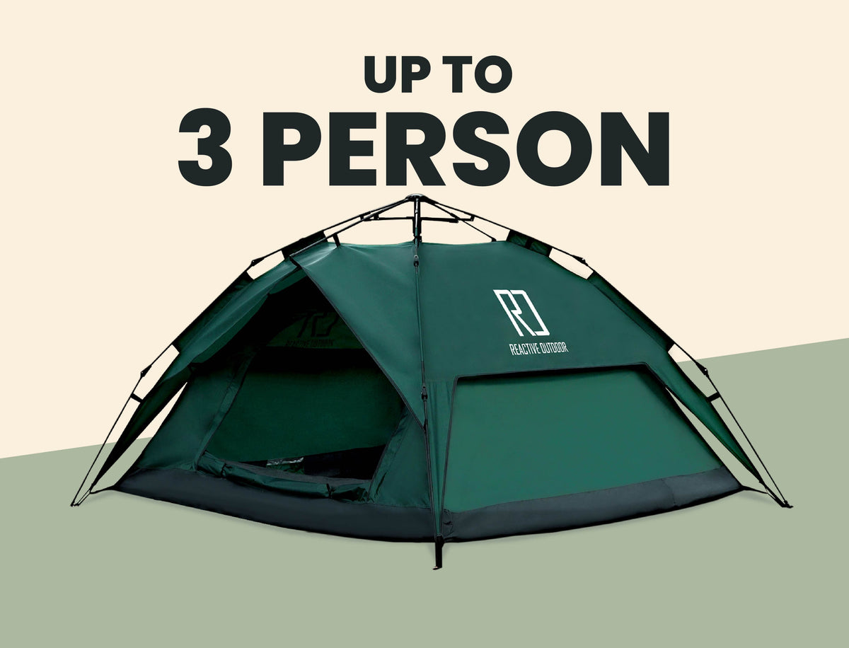 Großes 3-Sekunden-Zelt + GRATIS Camping-Plane (Bis zu 3 Personen)
