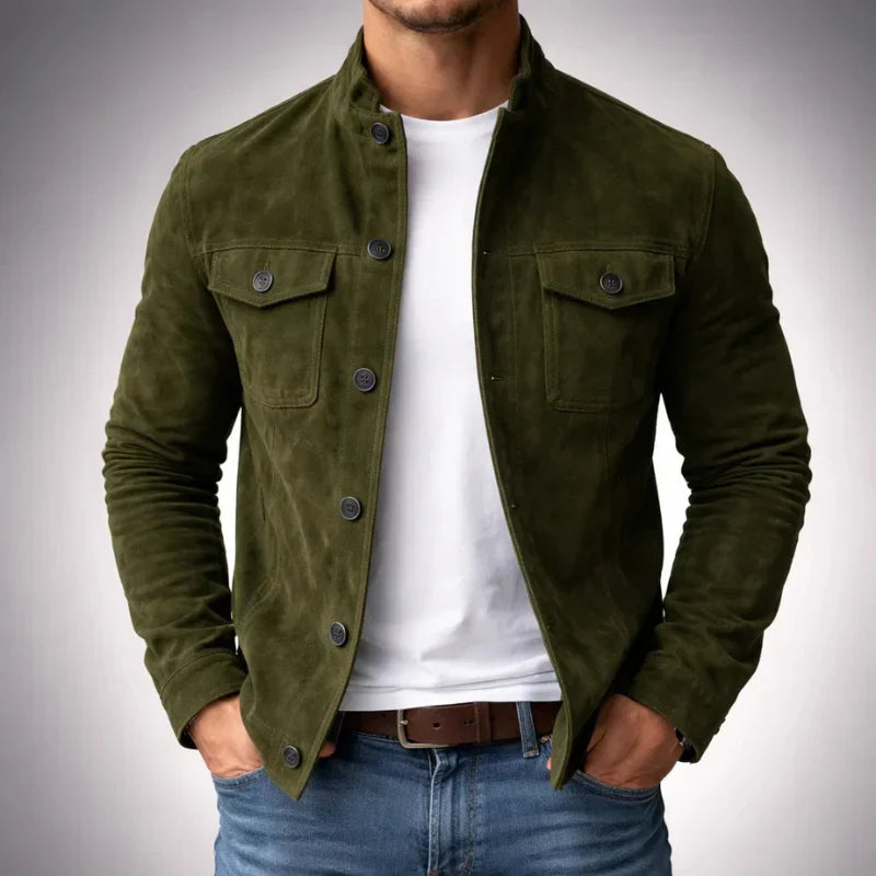 Jacob Classic Pocket Wildlederjacke