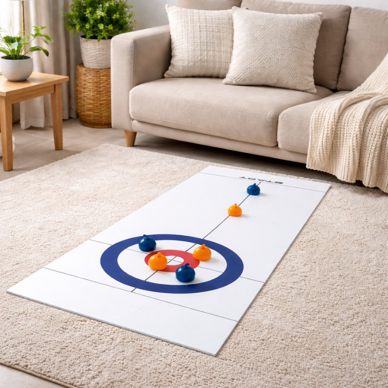 Faltbares Tisch-Curling-Spiel für Familienspaß