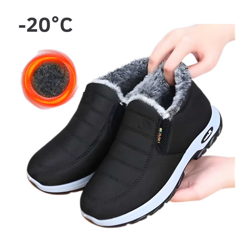 WinterBoots: Männer und Frauen Easy Slip-On Fleece gefütterte Winterstiefel