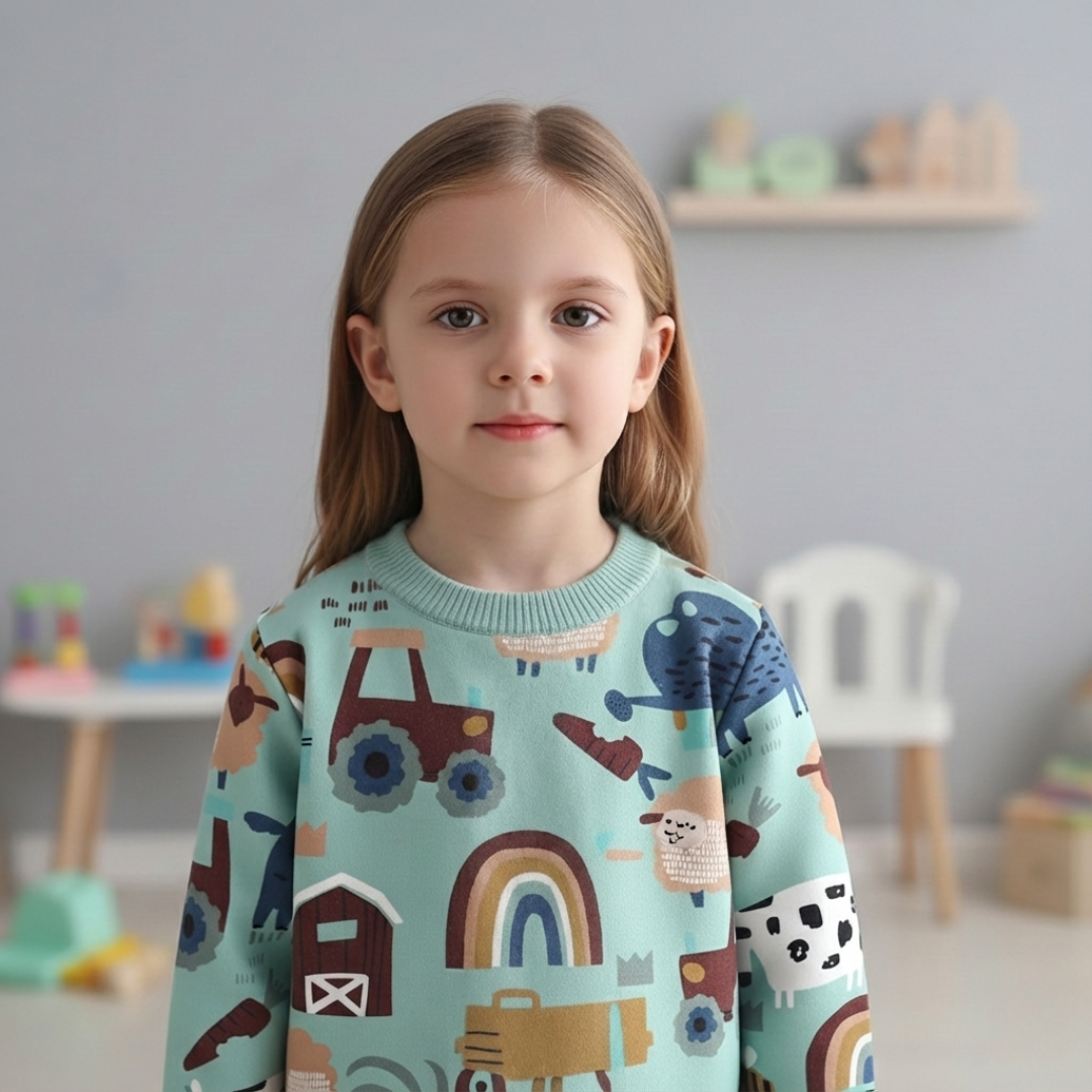 Nordspur | Kinder Pullover mit Cartoon-Print