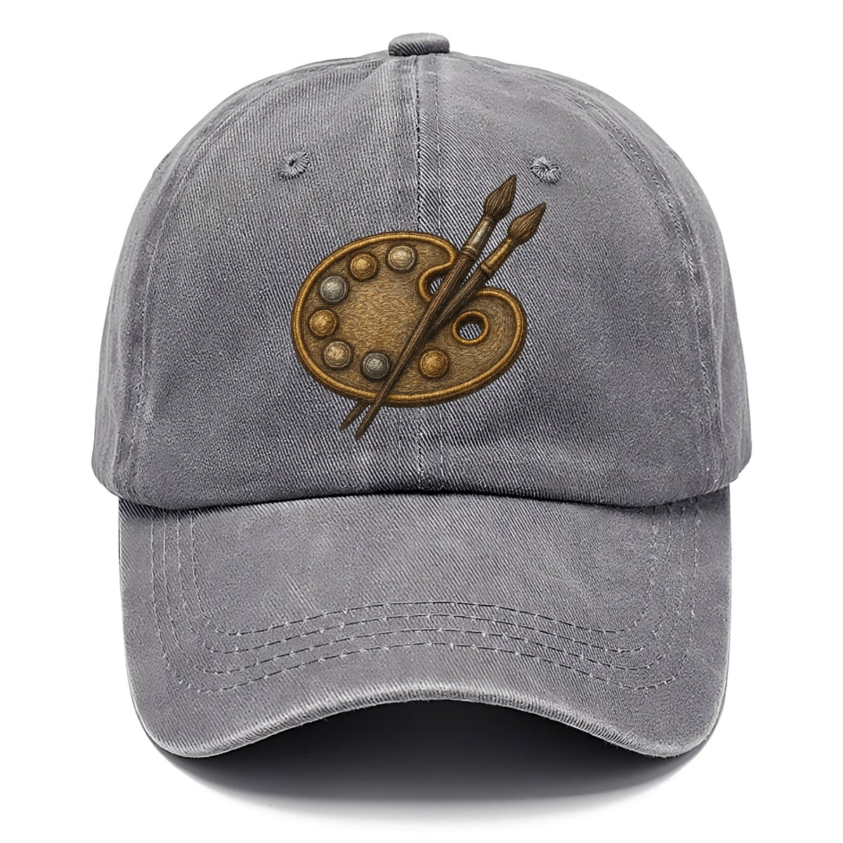 Künstlerpalette mit Pinseln - Maler-Emblem - Classic Cap