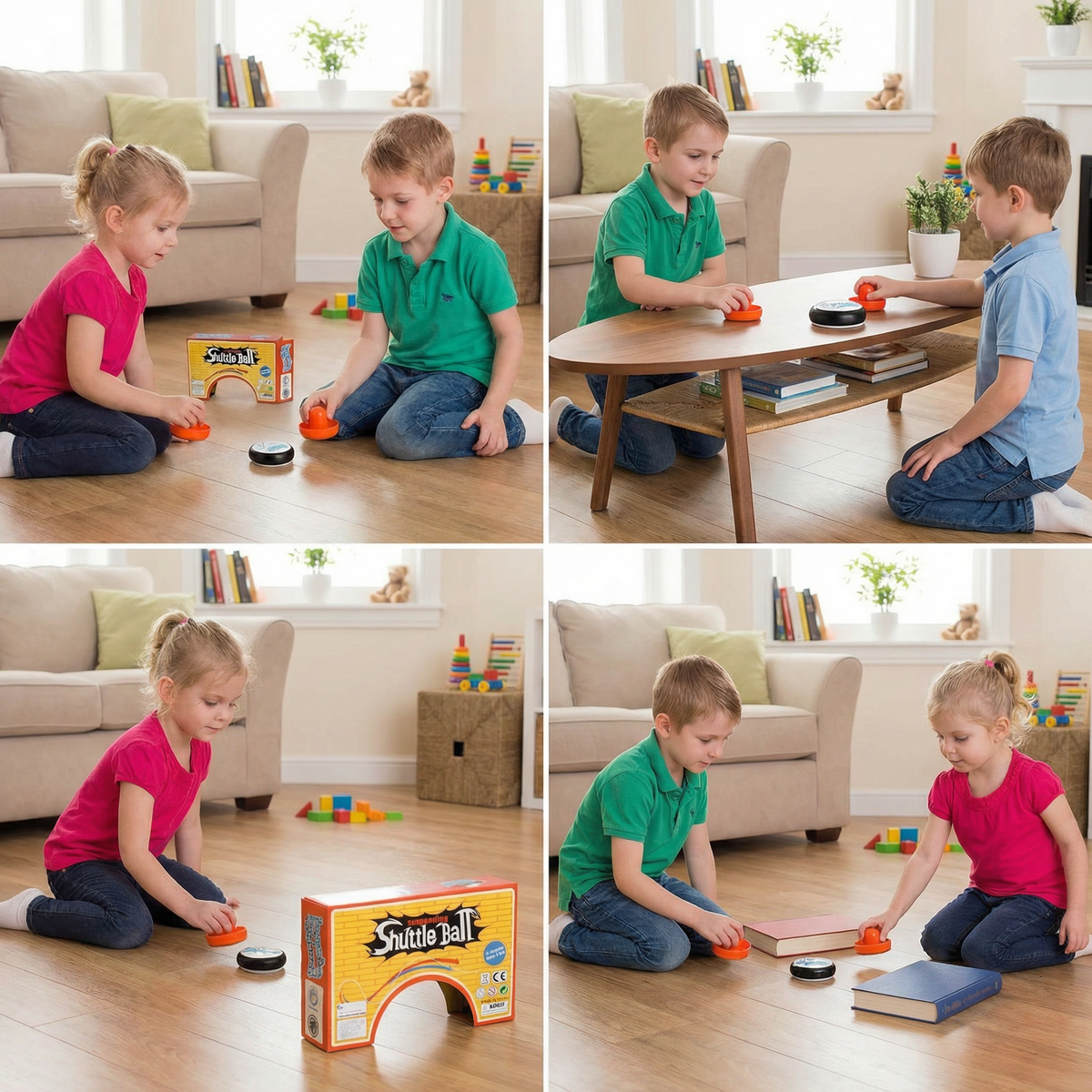 Mini-Airhockey-Tisch-Spiel für Kinder – Reaktionsspiel mit Pucks