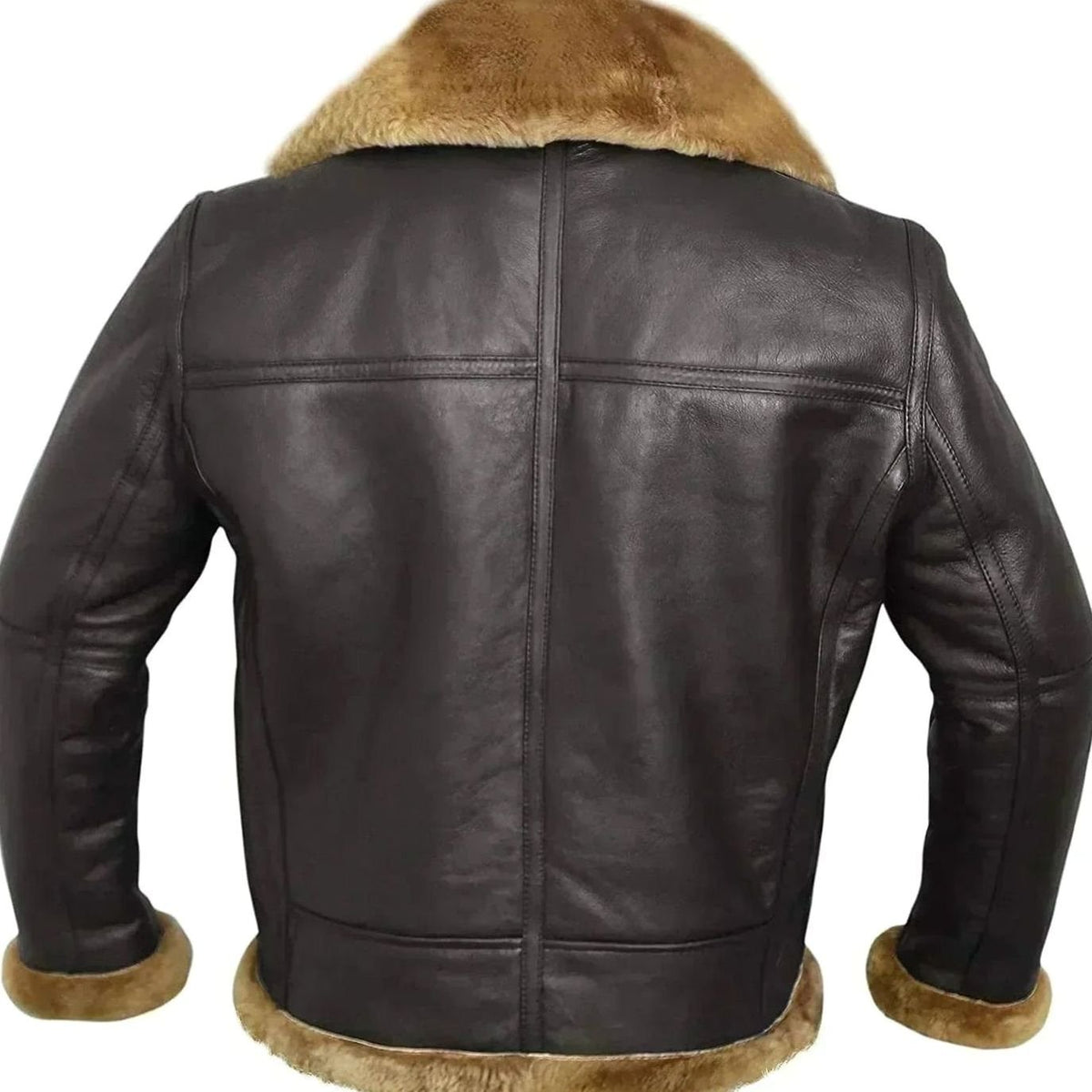 Veltoran | Herren Aviator-Jacke mit Lammfellfutter und Reißverschluss für den Smart-Casual-Abend