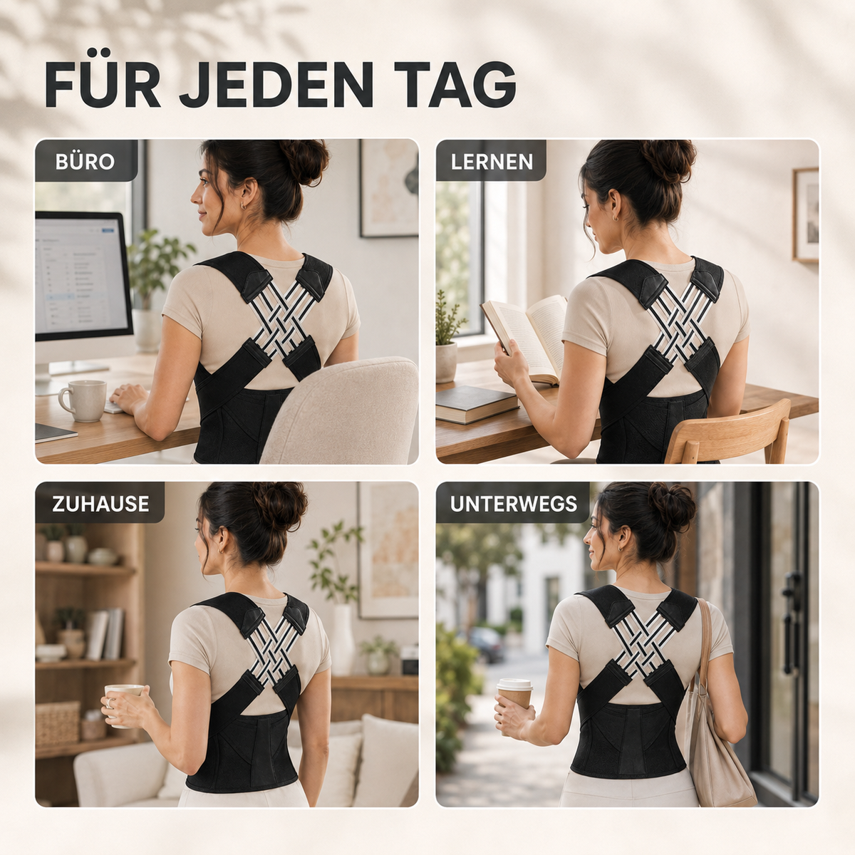 Nordspur | Verstellbare Rückenstütze Ergonomische Haltungskorrektur