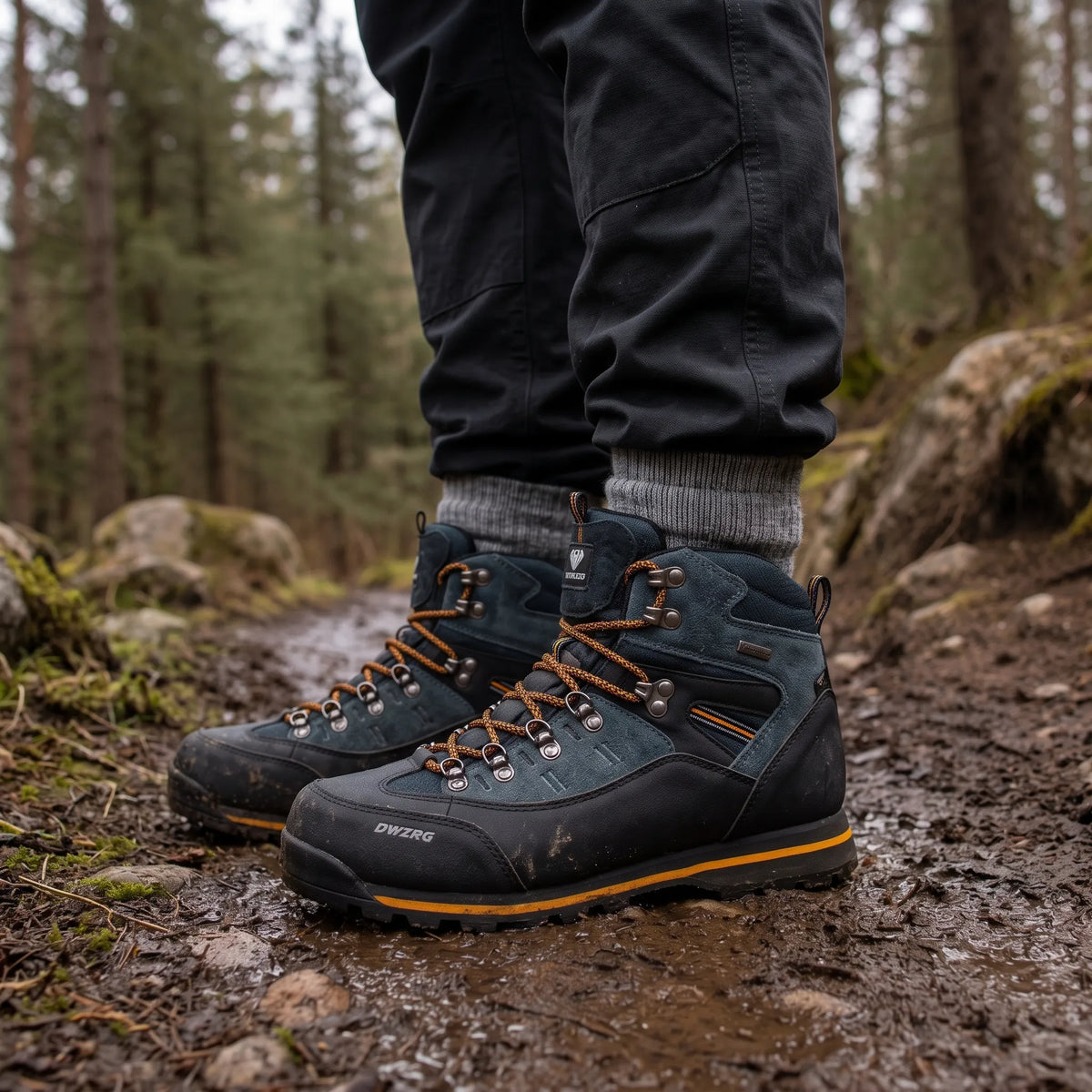 Wanderschuhe Herren für winterliche Outdoor-Abenteuer – Rutschfeste Bergschuhe
