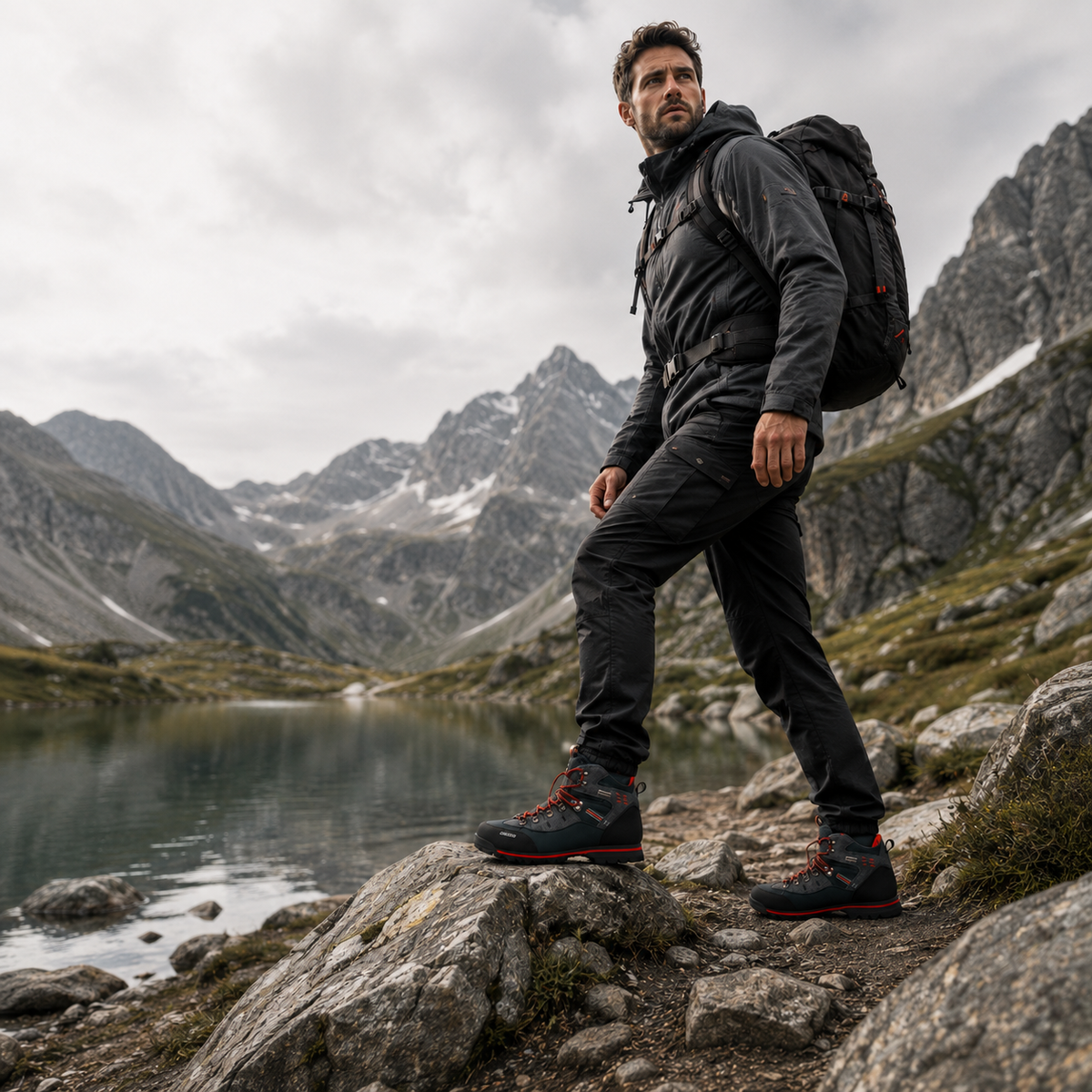 Wanderschuhe Herren mit Knöchelschutz – Wasserdichte Bergschuhe