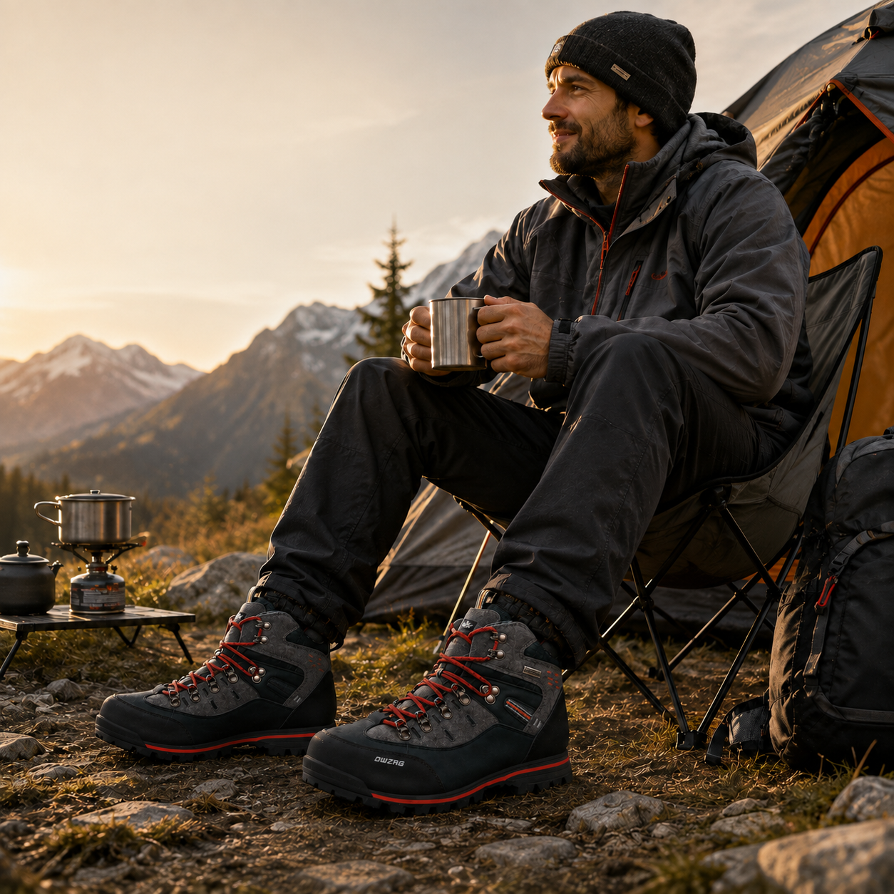 Wanderschuhe Herren wasserdicht und rutschfest – BergStride Bergschuhe