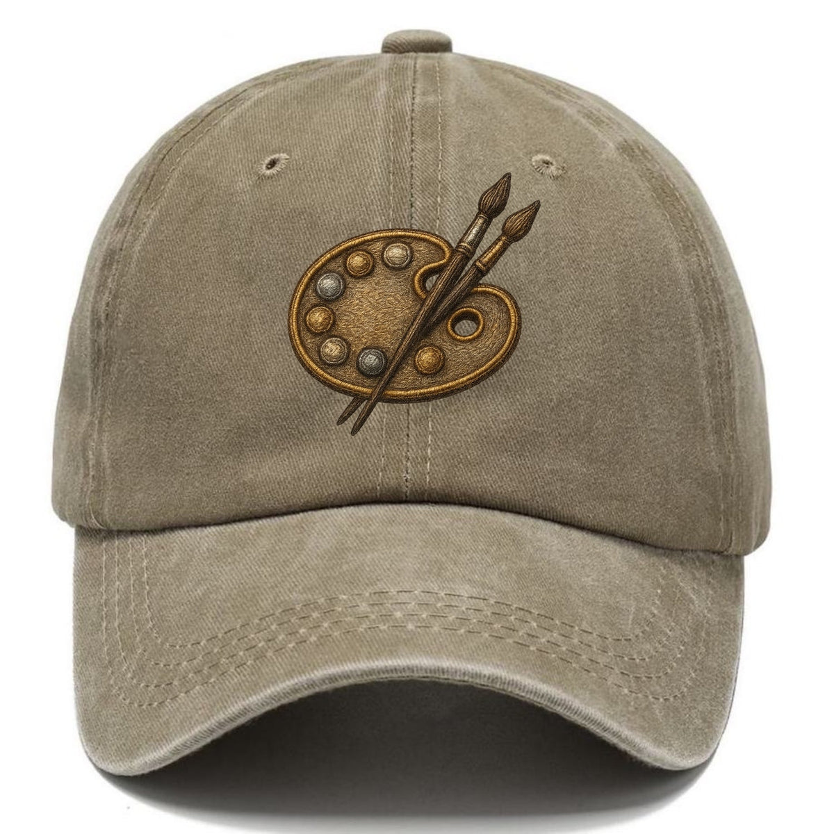 Künstlerpalette mit Pinseln - Maler-Emblem - Classic Cap