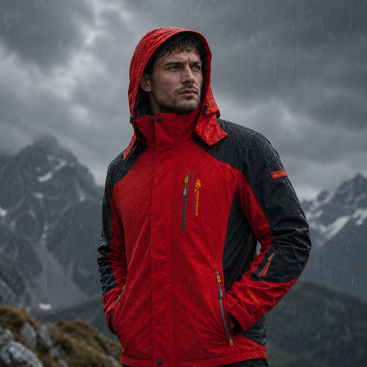 Wasserdichte Herren-Wanderjacke – Expeditionsshell