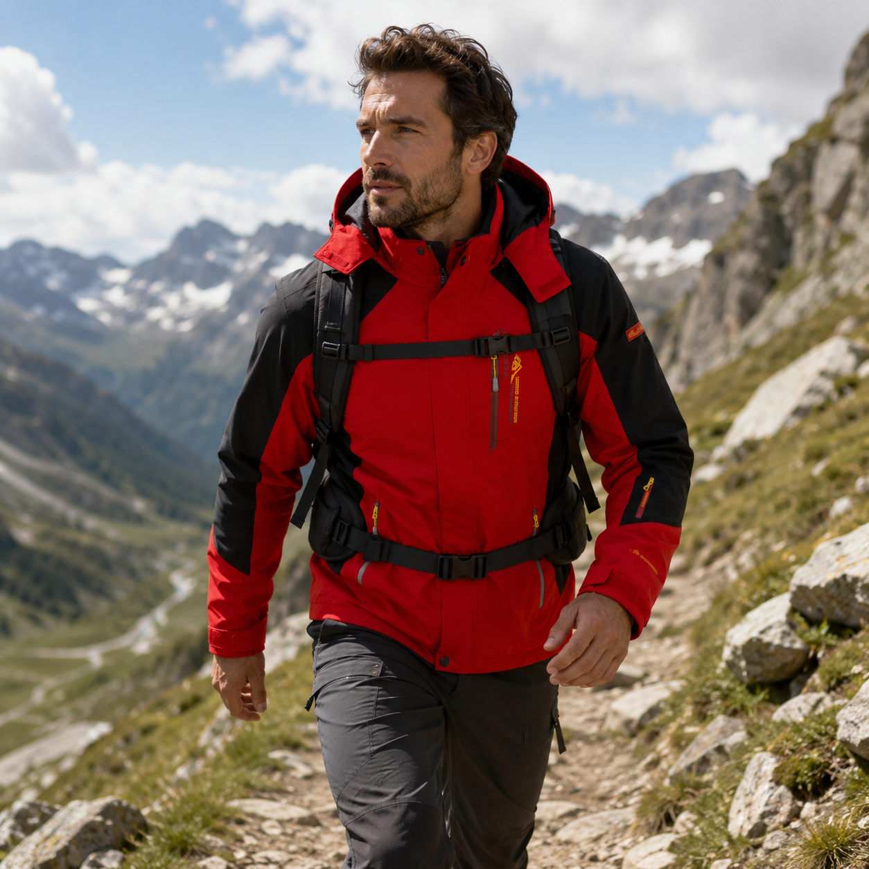 Wasserdichte Herren-Wanderjacke – Expeditionsshell