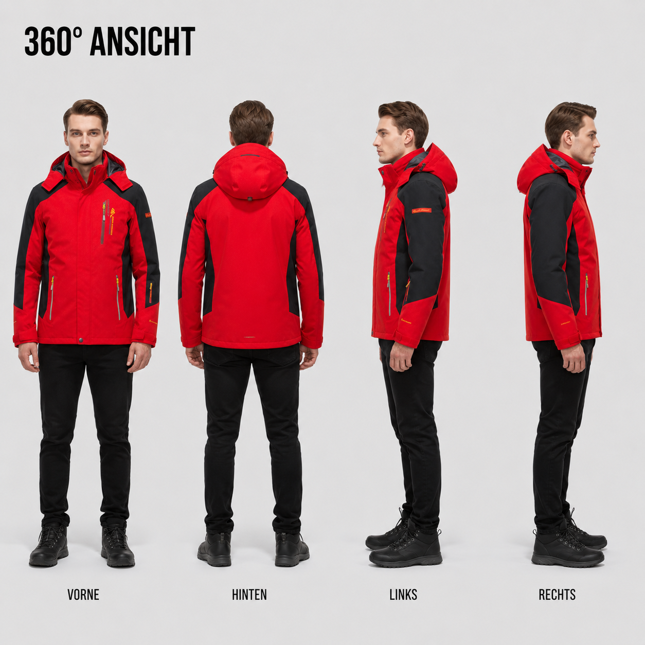 Wasserdichte Herren-Wanderjacke – Expeditionsshell