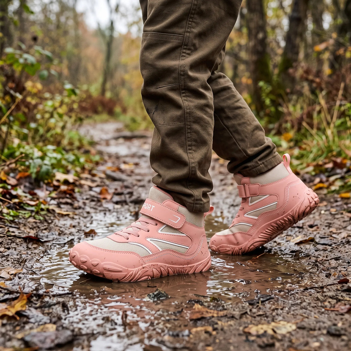 Wasserdichte Kinder Barfuß-Stil-Stiefel Für Den Herbst