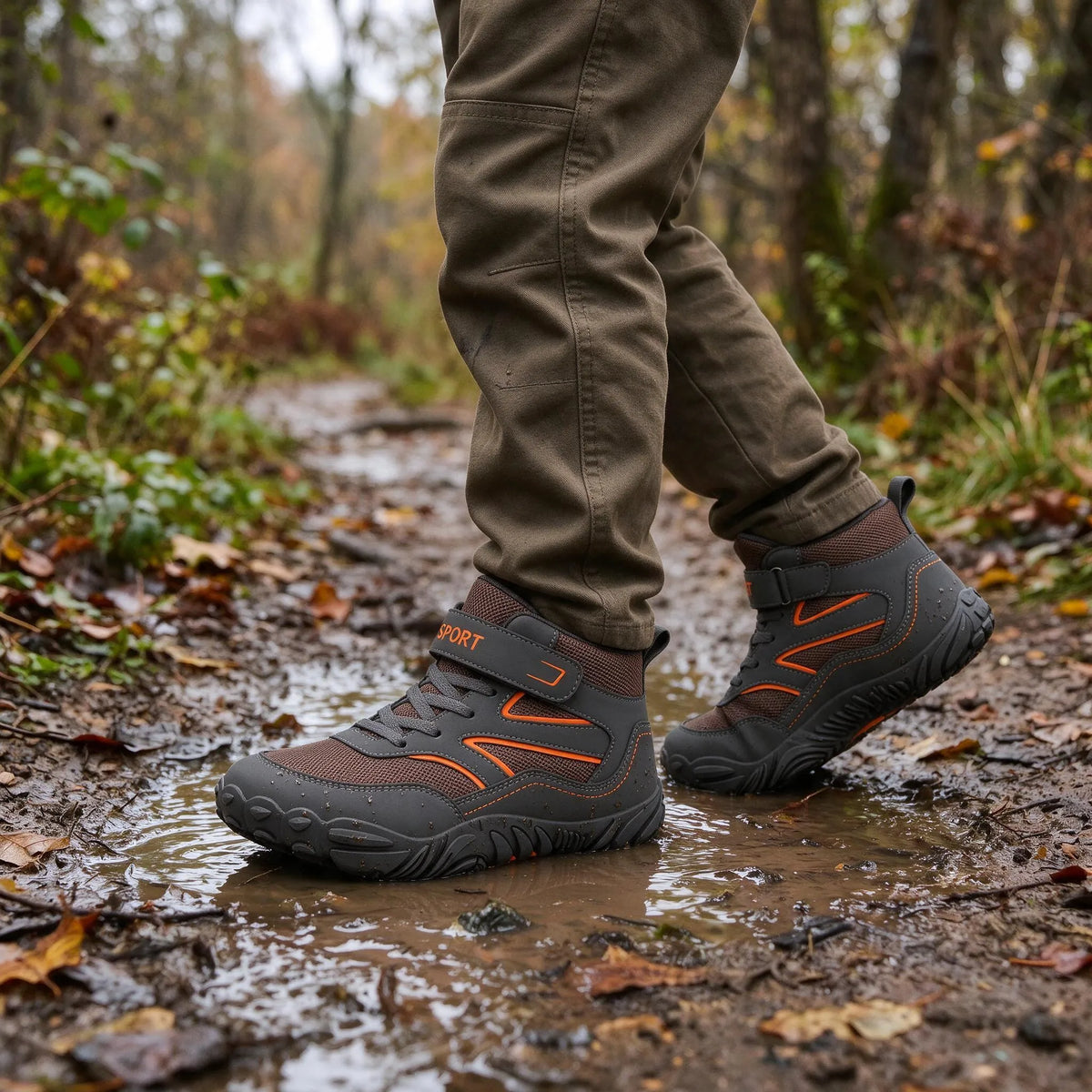 Wasserdichte Kinder Barfuß-Stil-Stiefel Für Den Herbst