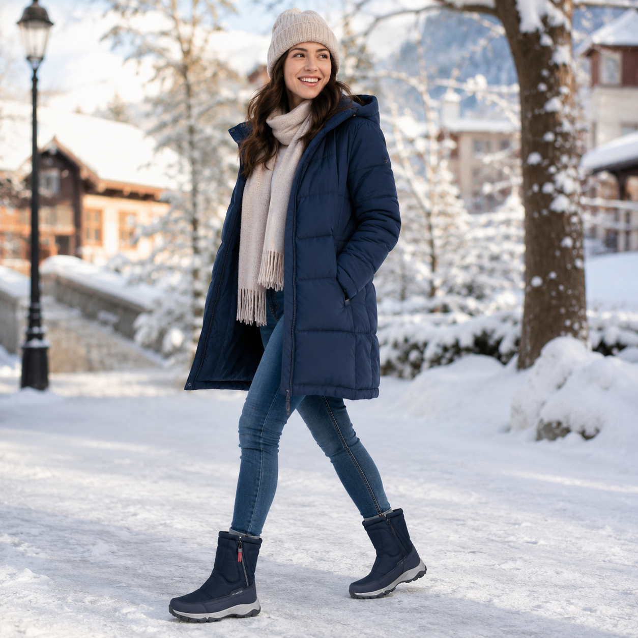 Wasserdichte Winterstiefel Damen gefüttert – FrostTrek Urban