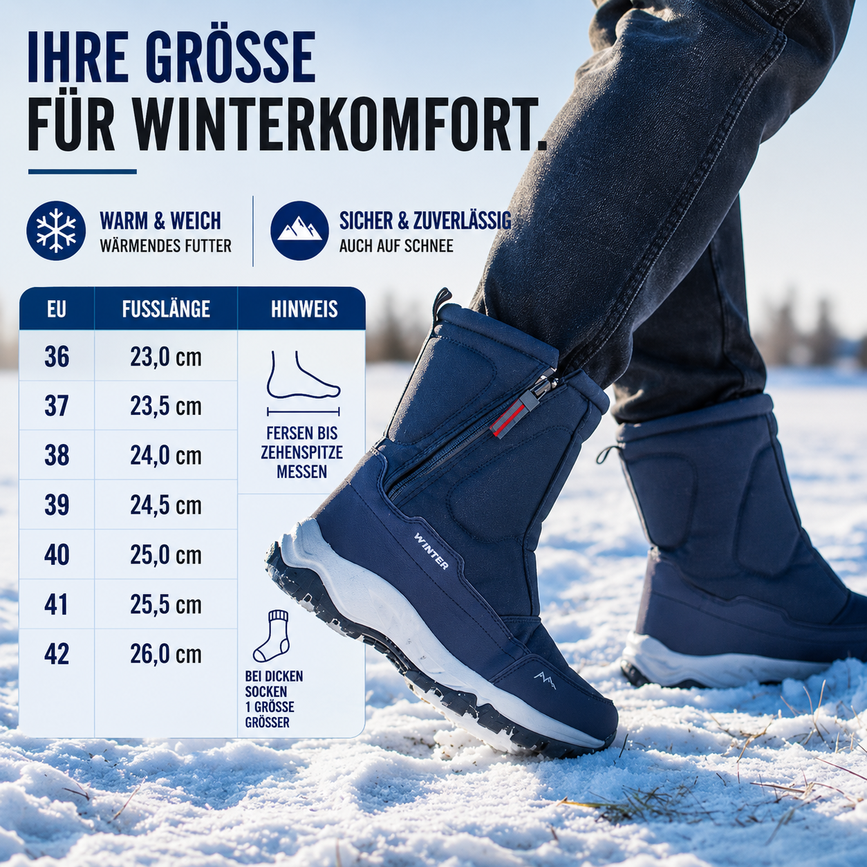 Wasserdichte Winterstiefel Damen gefüttert – FrostTrek Urban