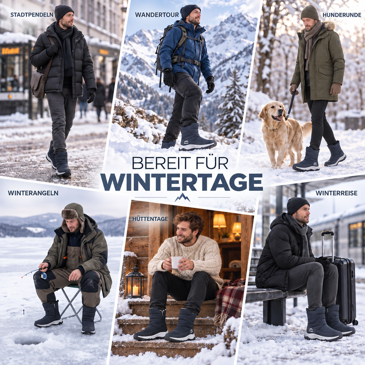 Winterstiefel für Herren Wasserdicht – ThermoStride