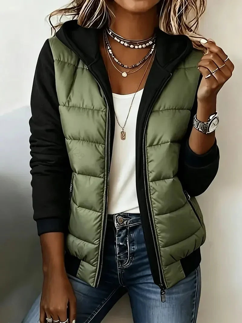Sabrina Gefütterte Jacke mit Kapuze