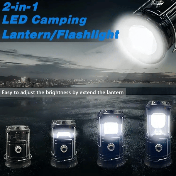 Zusammenklappbare LED Campinglampen Leicht Wasserdicht Solar
