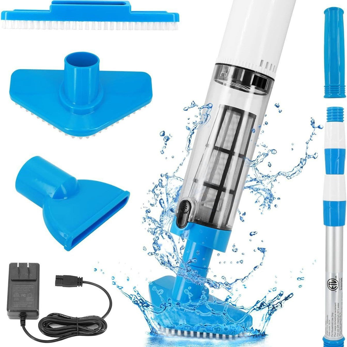 3 in 1 Kabelloser Aufladbarer Pool-Staubsauger
