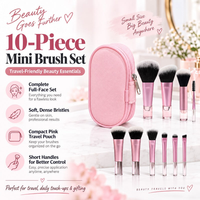 Kompakte Reise-Make-up-Pinsel