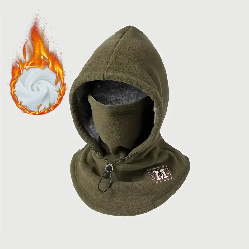 Unisex Winter Warme Masken-Mütze – Winddichte Flanell-Radmütze für Pendeln, Wandern & Outdoor-Geschenke