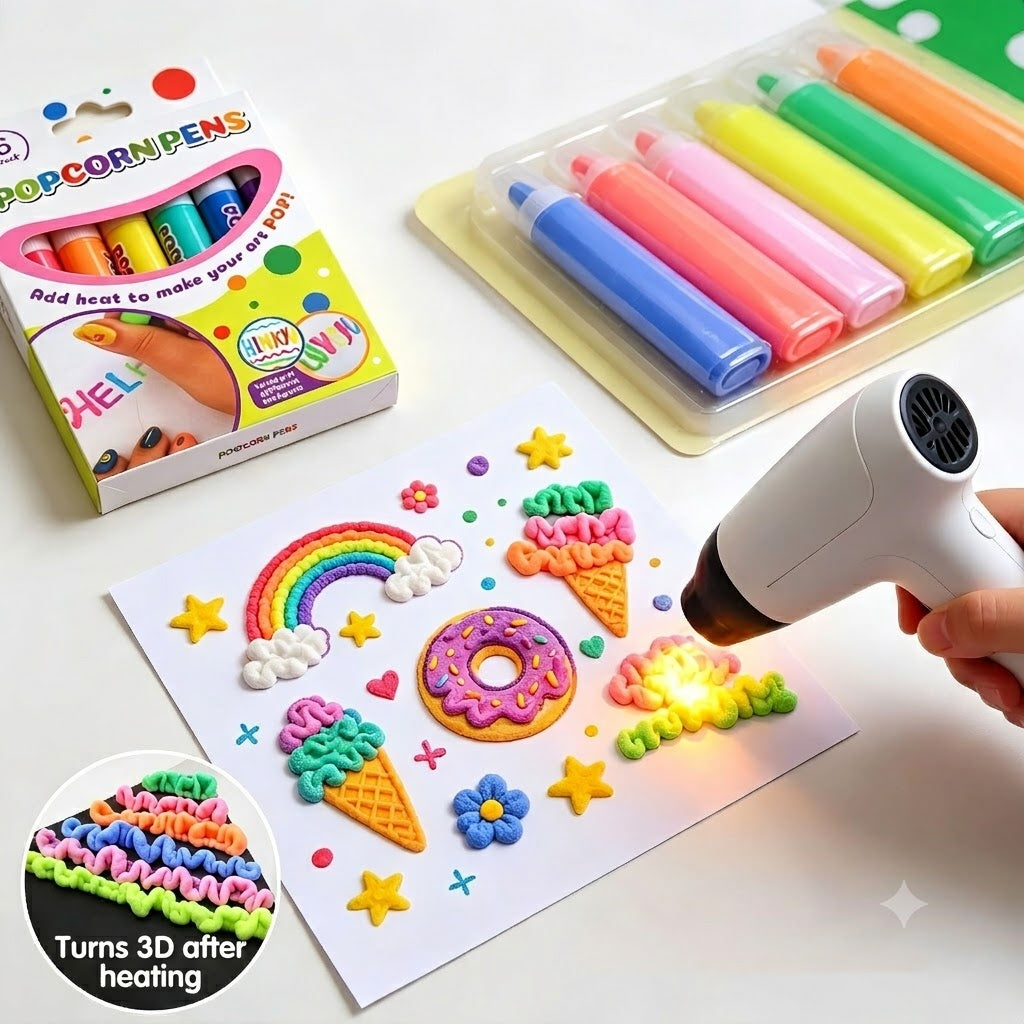 3D-Zeichenstift für Kinder – Verwandle deine Zeichnungen in echte 3D-Figuren!