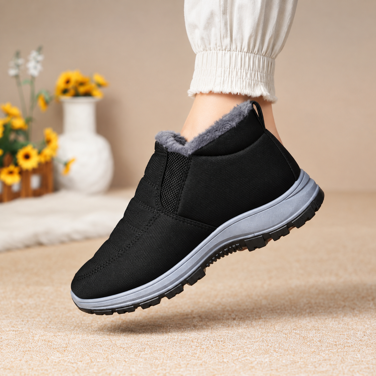 Damen Lunwick Winter-Stiefeletten – Dickes Plüschfutter mit Seitlichem Reißverschluss & Gepolsterter Sohle (US 4–12,5)