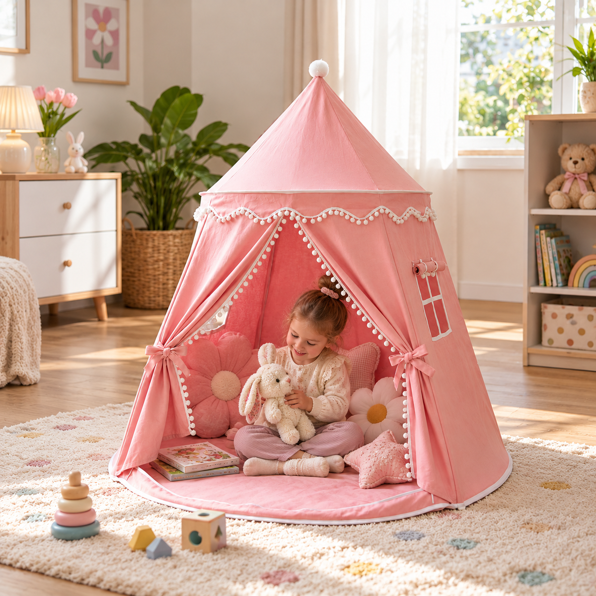 Gemütliches Kinder-Spielzelt – Ein charmantes Versteck zum Lesen & Spielen