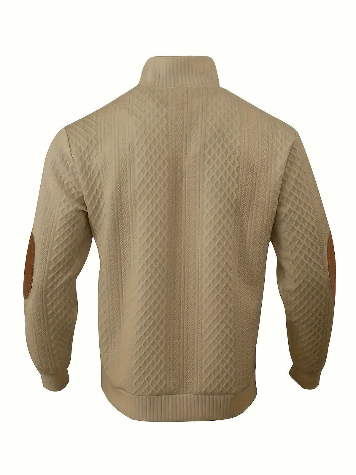 Pullover mit Stehkragen und Knopfleiste im Henley-Stil