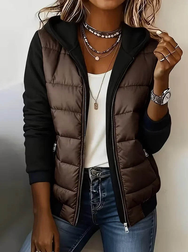 Sabrina Gefütterte Jacke mit Kapuze