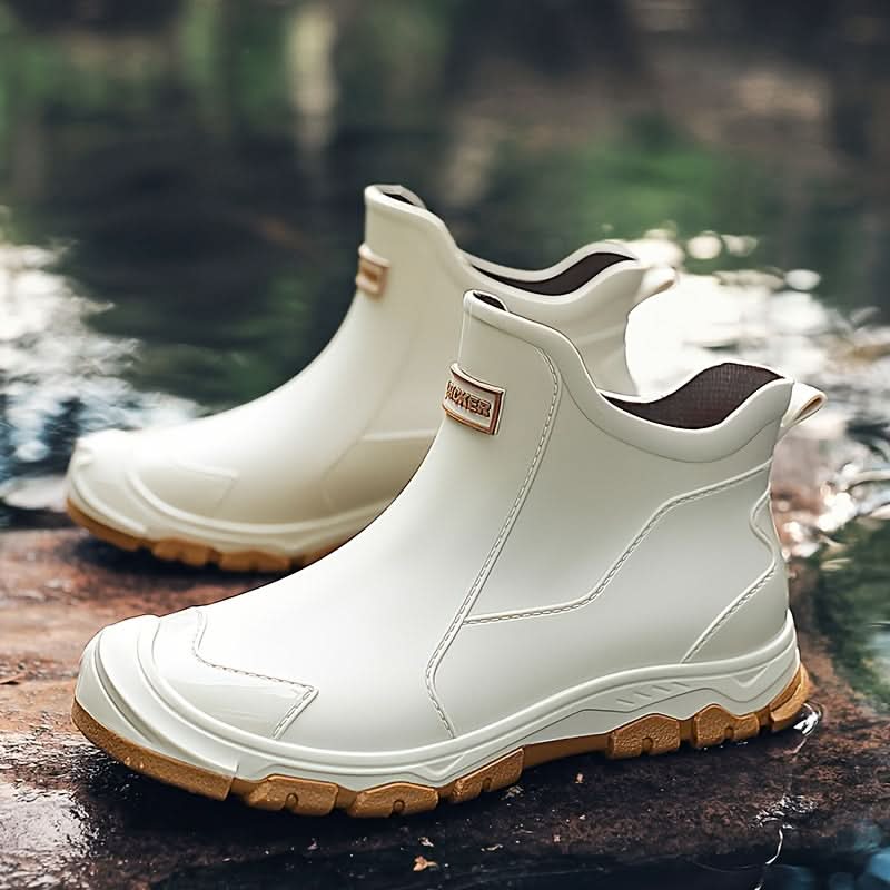 Wasserdichte Knöchelregenstiefel mit Profilsohle