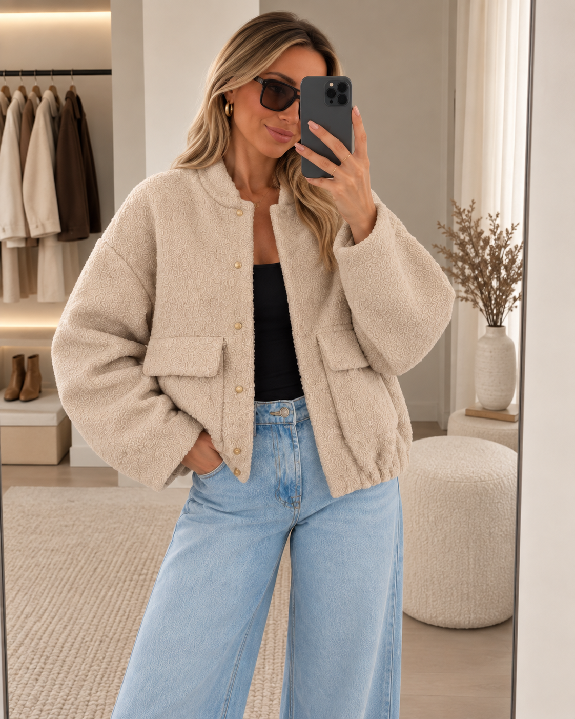 Cozy Bomberjacke