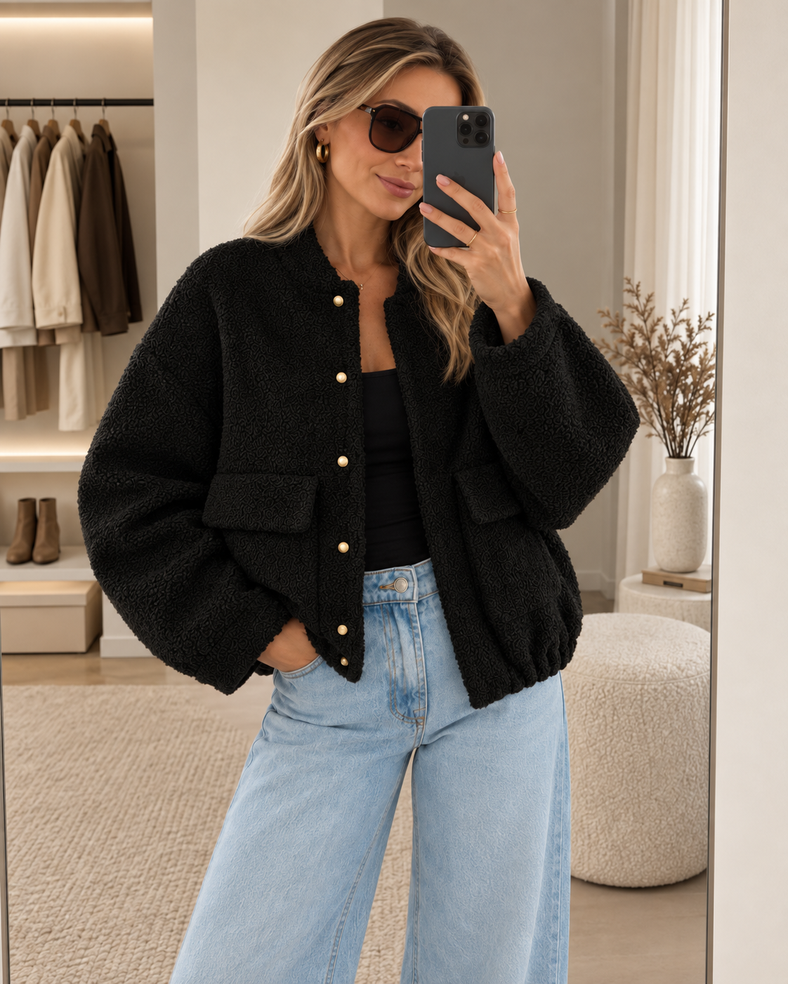 Cozy Bomberjacke