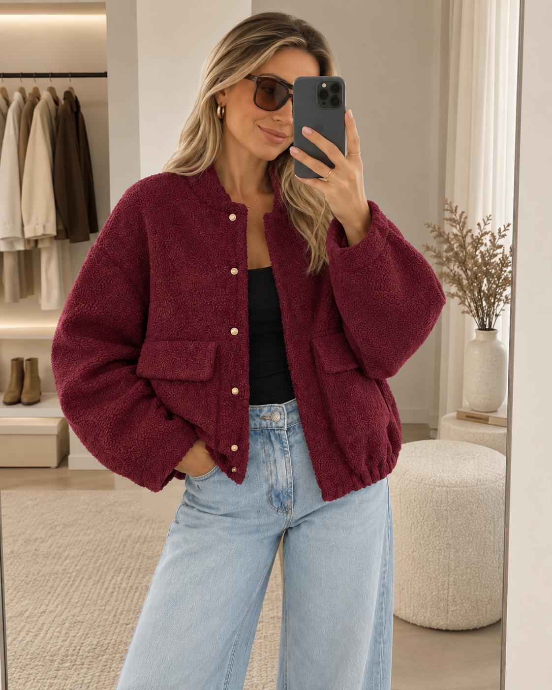 Cozy Bomberjacke
