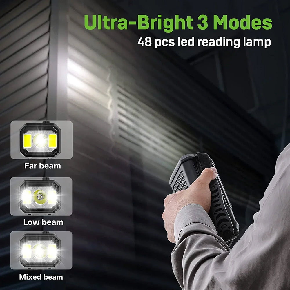 Kurbelradio mit Solarladung und LED-Taschenlampe