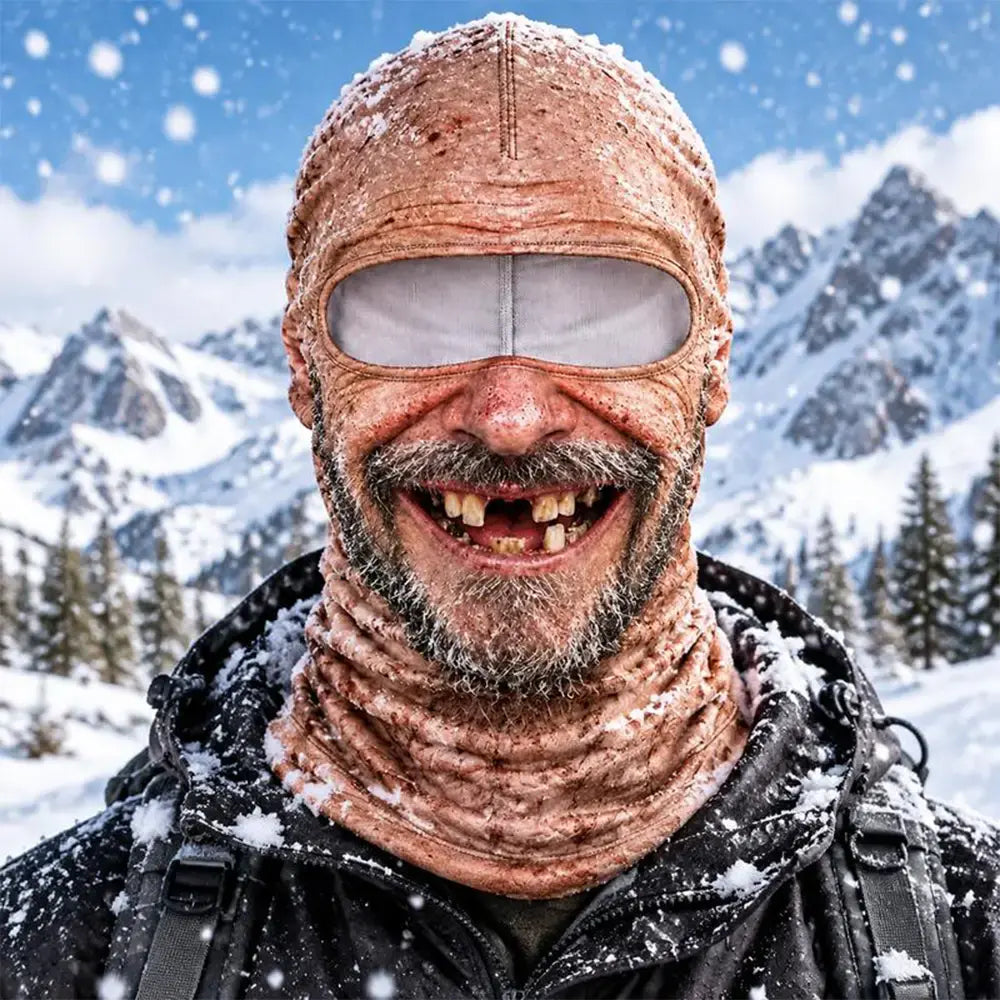 3D lustige und warme Gesichtsmaske für Winter-Outdoor-Sportarten