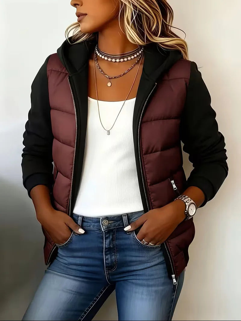 Sabrina Gefütterte Jacke mit Kapuze