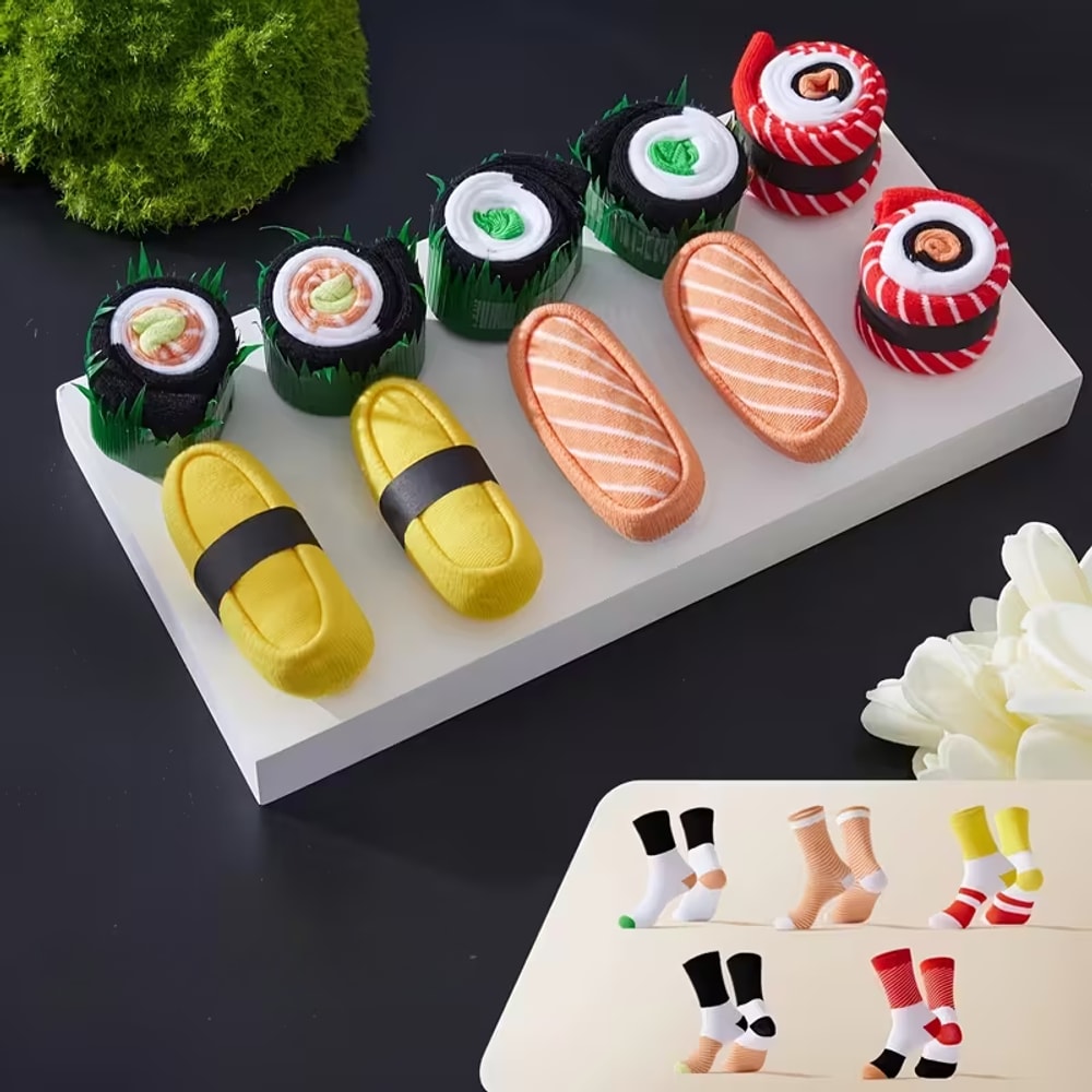 Sushi-Socken in Geschenkbox