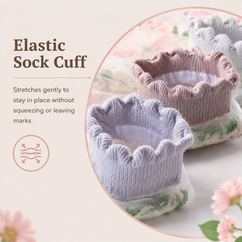 Süße Spitzensocken mit Rüschen