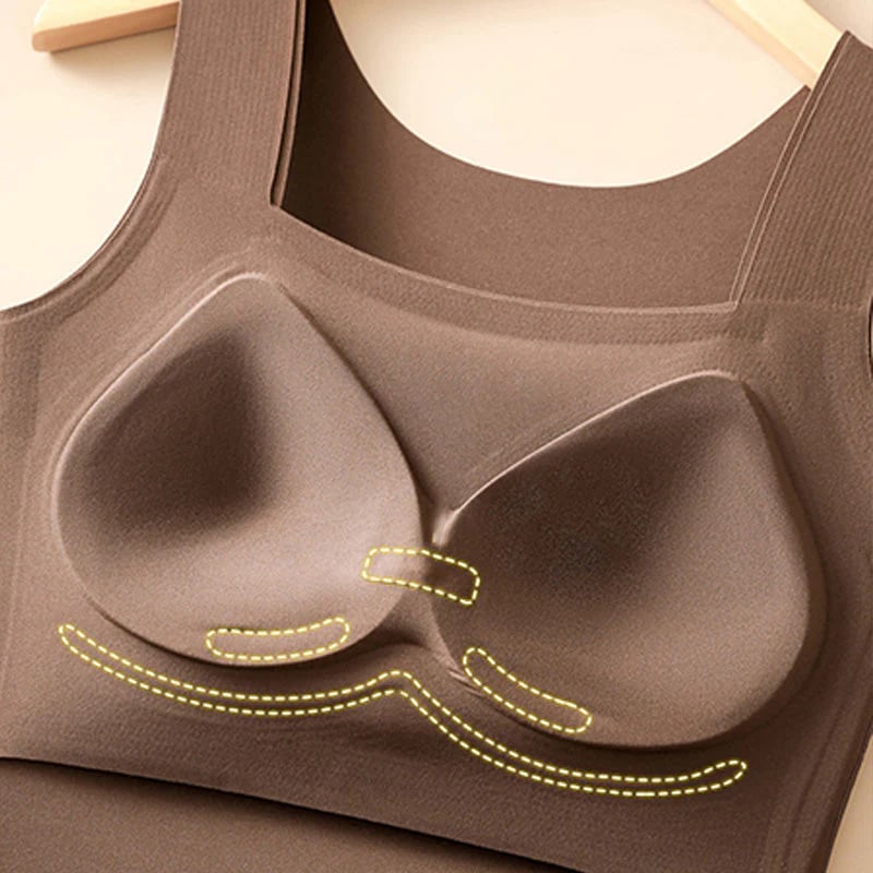 Damen U-Ausschnitt Thermo-Tank-Top mit integriertem BH