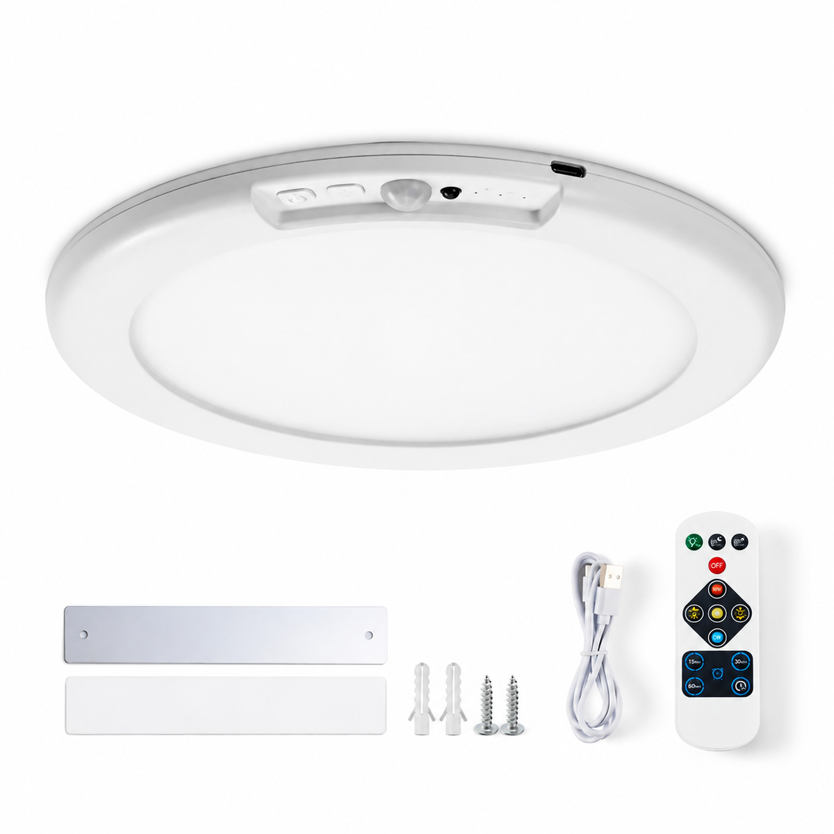 Kabelloser LED-Deckenleuchte mit Bewegungsmelder wiederaufladbar