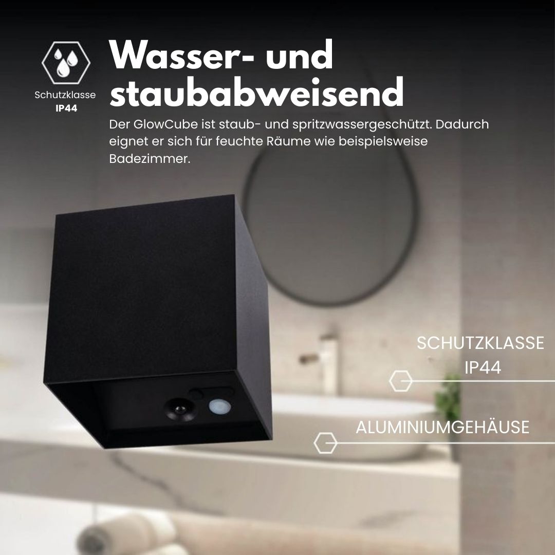 Kabellose Wandleuchte für innen und außen | LED Wandlampe mit Akku und Sensor