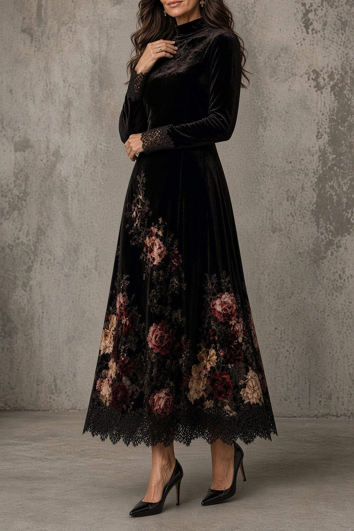 Lucienne Romantisches Samtkleid